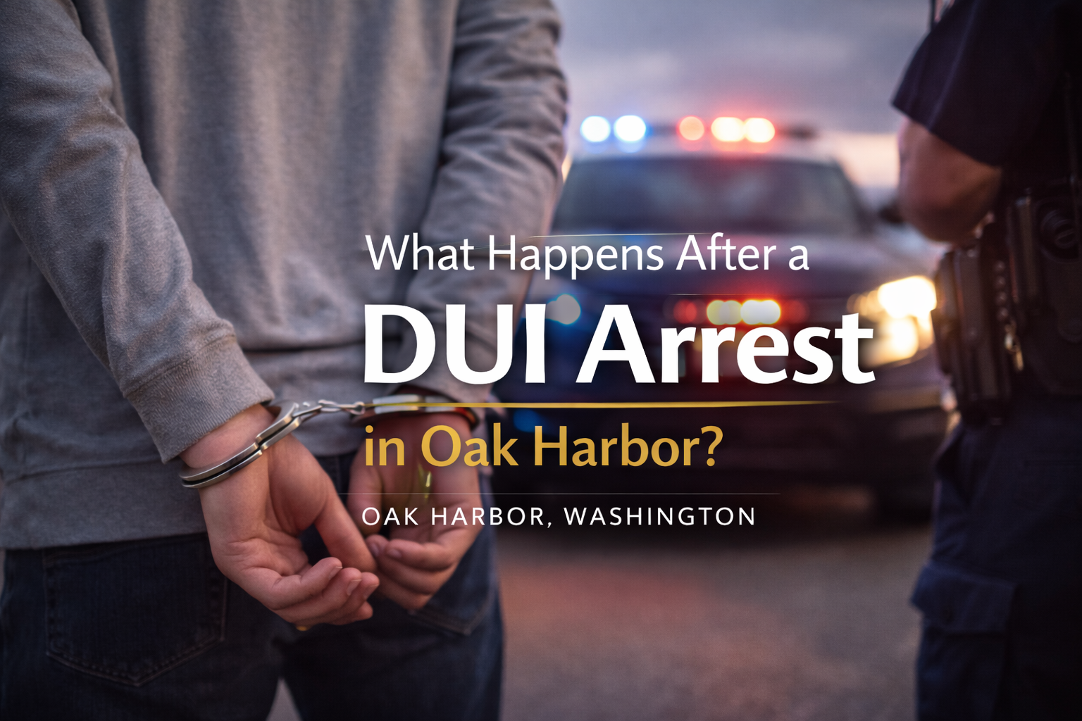 What happens after a DUI arrest in Oak Harbor, WA?
